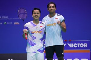 Anthony Ginting Harus Saling Jegal Dengan Chico Aura Di Jepang