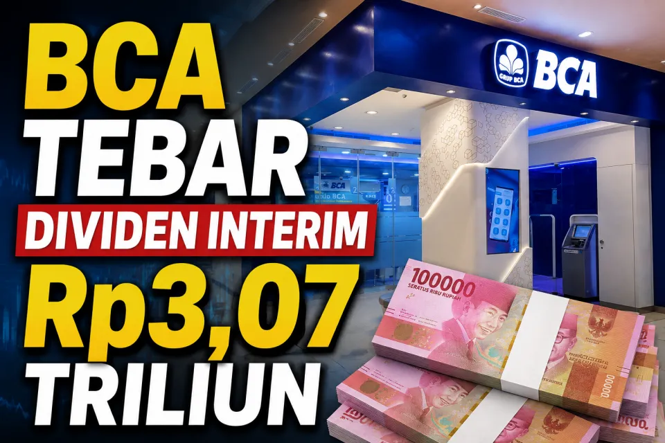 Saham BCA Melonjak Usai Pengumuman Dividen Rp3 Triliun